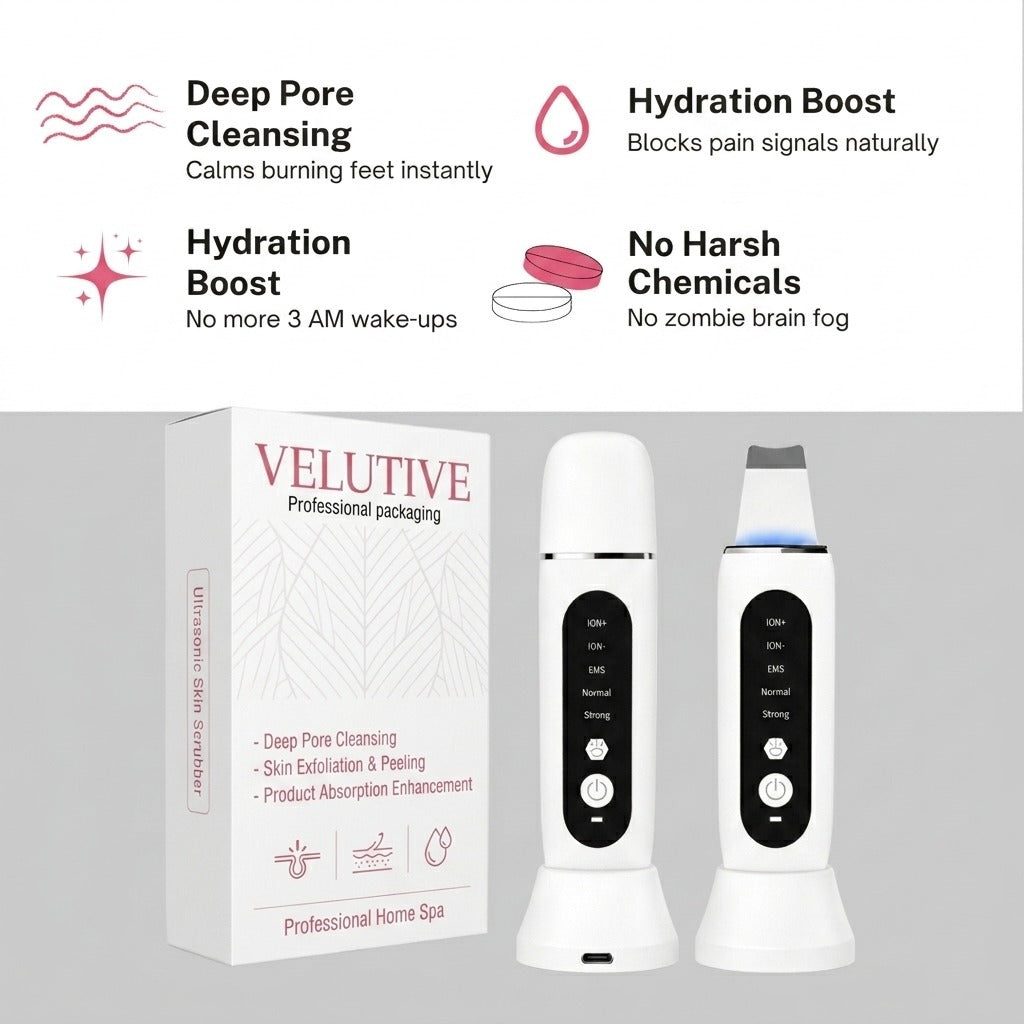 Ultrasonic Skin Scrubber — Professional Facial Tool